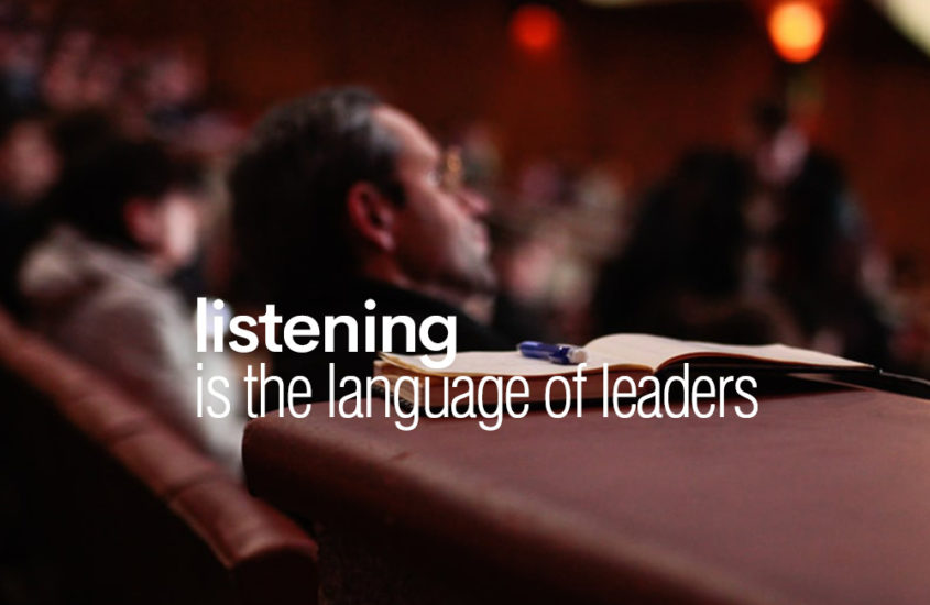 Listening is for leaders